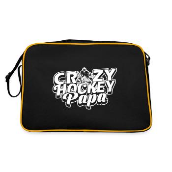 Crazy Hockey Papa - Retro Bag - black/gold - Back