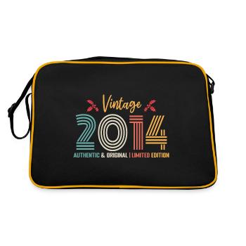 Birthday 2014 Birthday Born in 2014 Retro - Retro Bag - black/gold - Back