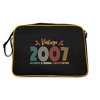 Birthday 2007 Birthday Born in 2007 Retro - Retro Bag - black/gold - Back