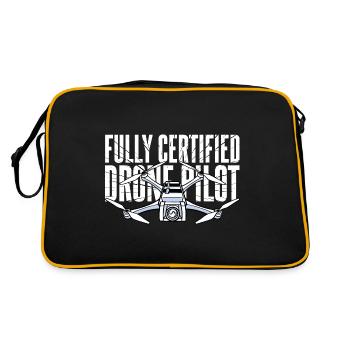 Pilote de drone certifié - Capturez des moments aériens ! - Sac Retro - noir/or - Dos