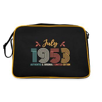 Birthday 1952 July 1952 July 1952 - Retro Bag - black/gold - Back