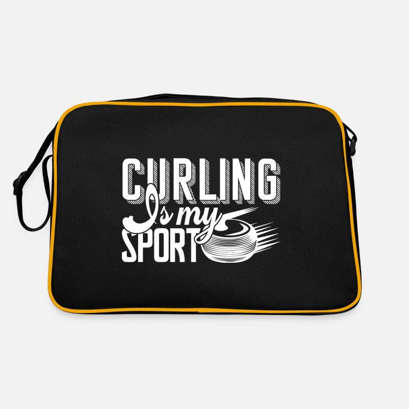 Curling Curling Is My Sport Retro Bag