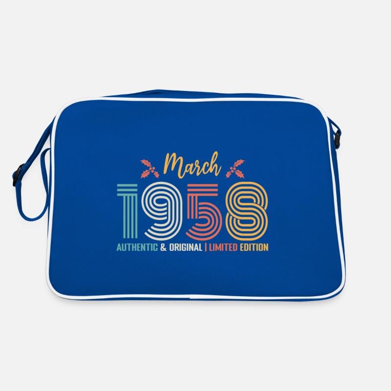 Mars 1958 anniversaire Mars 1958 rétro Sac Retro