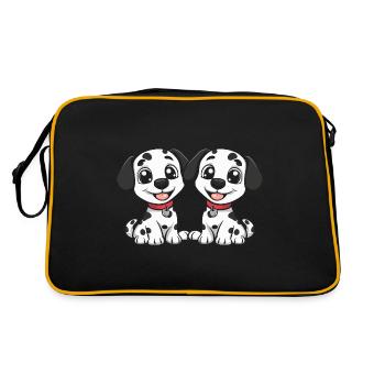 Dalmatian Dog Comic - Retro Bag - black/gold - Back