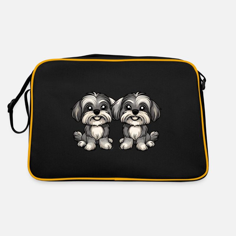 Havanese Dog Comic Retro Bag