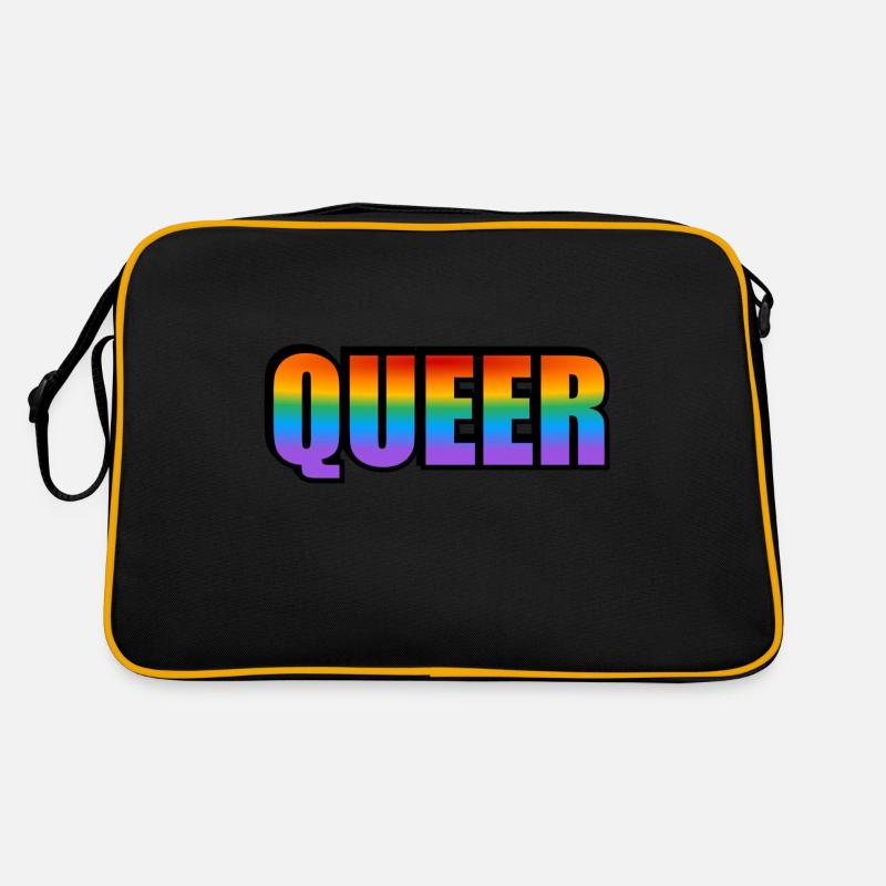 Queer LGBTQ Pride Regenbogen Retro Tasche