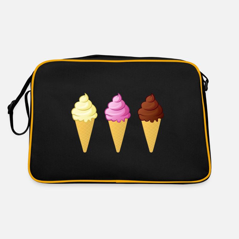 Eis Waffel Kostüme Eiscreme Eiskugel Waffeleis Retro Tasche