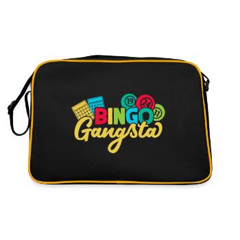 Jeu de bingo Gangsta Bingo - Sac Retro - noir/or - Dos