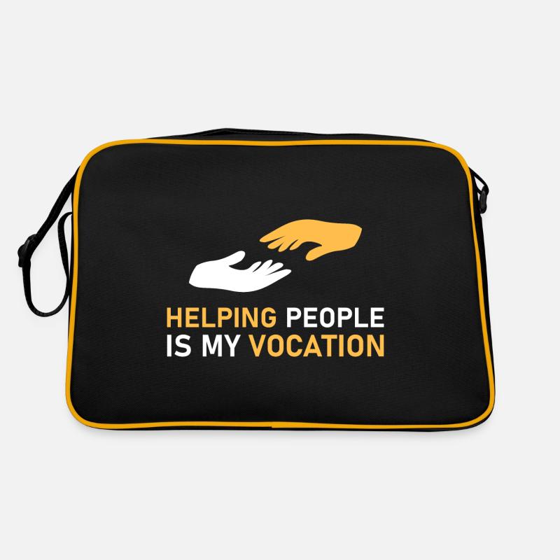 Menschen zu helfen ist meine Berufung Retro Tasche