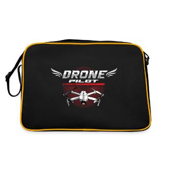 Drohnenpilot Whoop Copter FPV UAS Pilot Drone - Sac Retro - noir/or - Dos