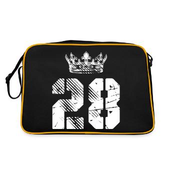 28 Couronne numérique - Sac Retro - noir/or - Dos