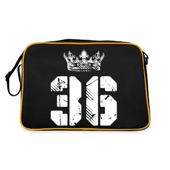 36 Number crown - Retro Bag - black/gold - Back