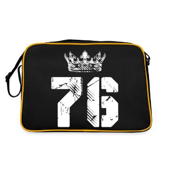 76 Couronne numérique - Sac Retro - noir/or - Dos