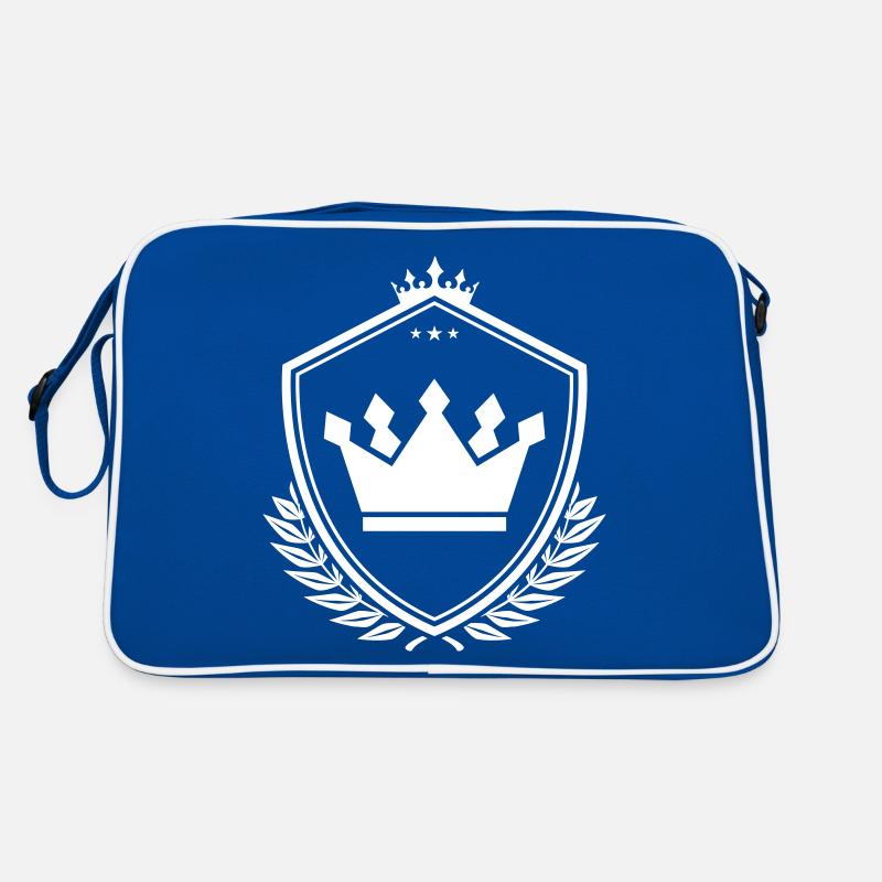 Krone Symbol Schild Retro Tasche