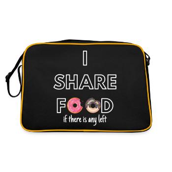 I SHARE FOOD - Retro Bag - black/gold - Back
