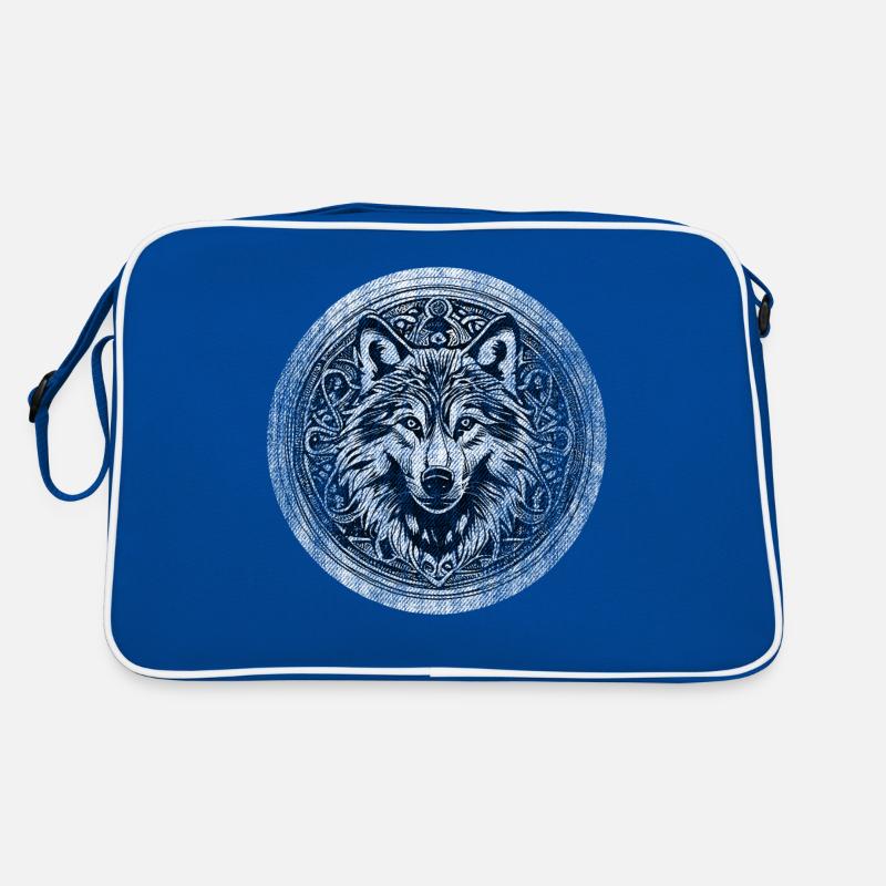 Wolf Wikinger Wild Retro Tasche