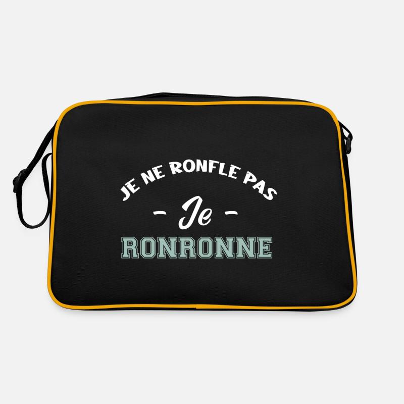 je ne ronfle pas je ronronne Sac Retro