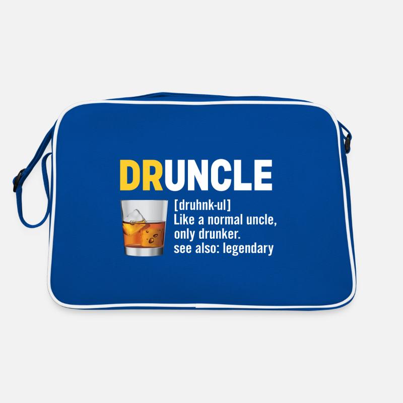 Druncle for the Best Uncle Druncle Definition Retro Bag
