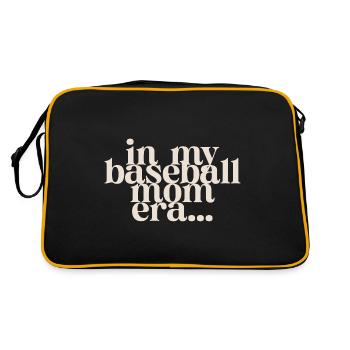 À l’époque de ma maman de baseball - Sac Retro - noir/or - Dos