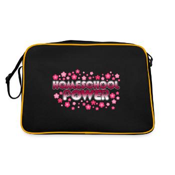 Homeschool Power - Retro Bag - black/gold - Back