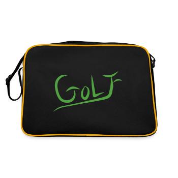 Golf Lovers - Retro Bag - black/gold - Back