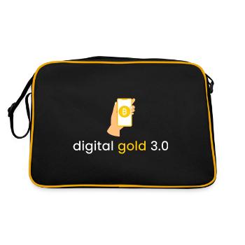 digital Gold 3.0 - Retro Bag - black/gold - Back