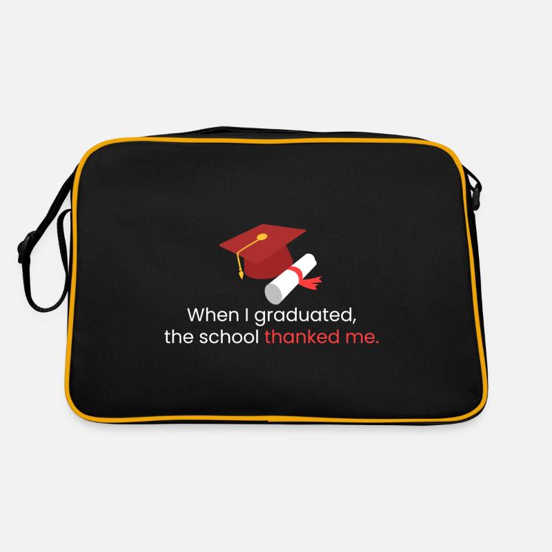 Als ich meinen Abschluss machte Retro Tasche
