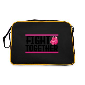 fight together. fight together, cancer. - Retro Bag - black/gold - Back