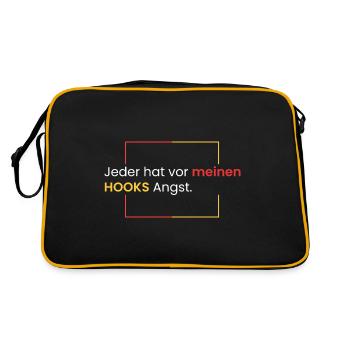 Peur de mes HOOKS - Sac Retro - noir/or - Dos
