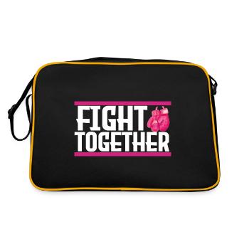 fight together. fight together, cancer. - Retro Bag - black/gold - Back
