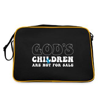 Les enfants de Dieu ne sont pas à vendre - Sac Retro - noir/or - Dos