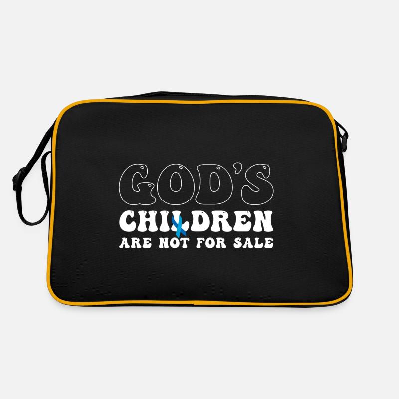 Les enfants de Dieu ne sont pas à vendre Sac Retro