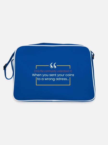 Pièces envoyées à une adresse incorrecte. - Sac Retro - bleu/blanc - Dos