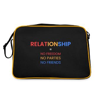 Relationship=no freedom - Retro Bag - black/gold - Back