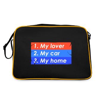 1. Mon amant 2. Voiture 3. Accueil - Sac Retro - noir/or - Dos