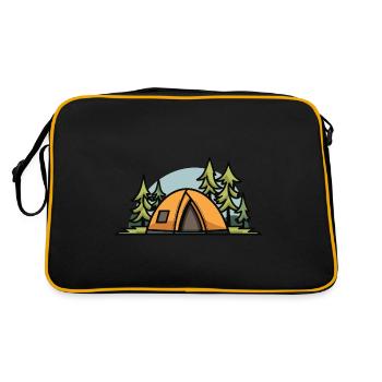 Tente de camping Nature - Sac Retro - noir/or - Dos