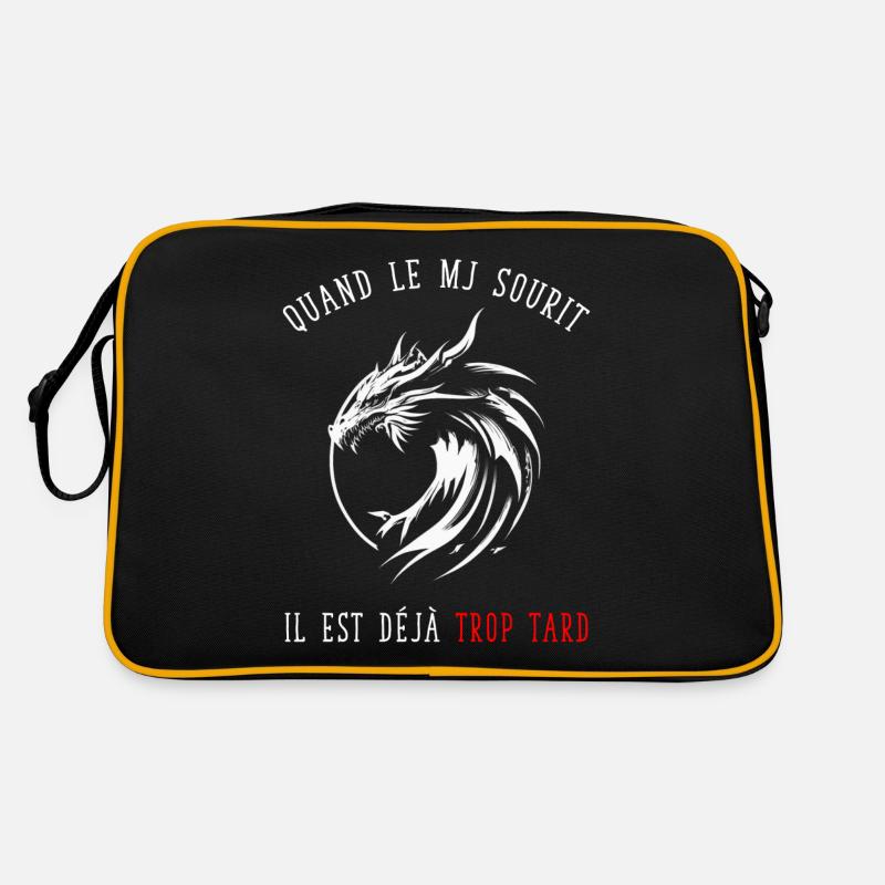 Quand le Maitre de Jeu sourit - Sac Retro - noir/or