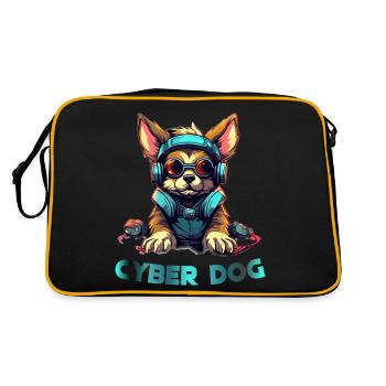 Conception de cyber-chiens - Sac Retro - noir/or - Dos