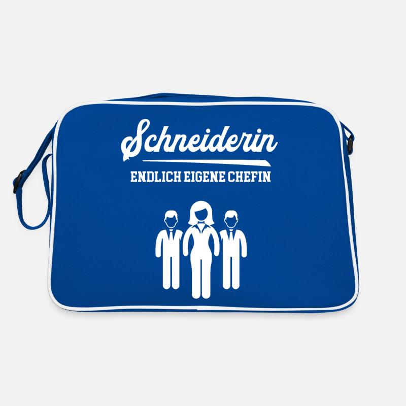 Schneiderin Chefin Selbstständigkeit Schneiderei Retro Tasche
