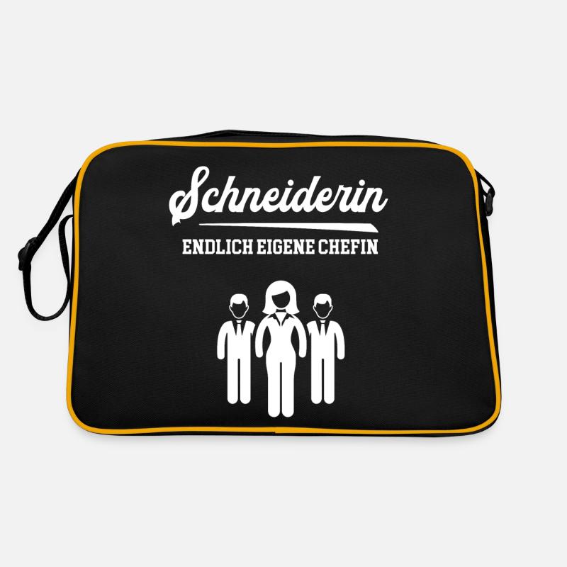Schneiderin Chefin Selbstständigkeit Schneiderei Retro Tasche