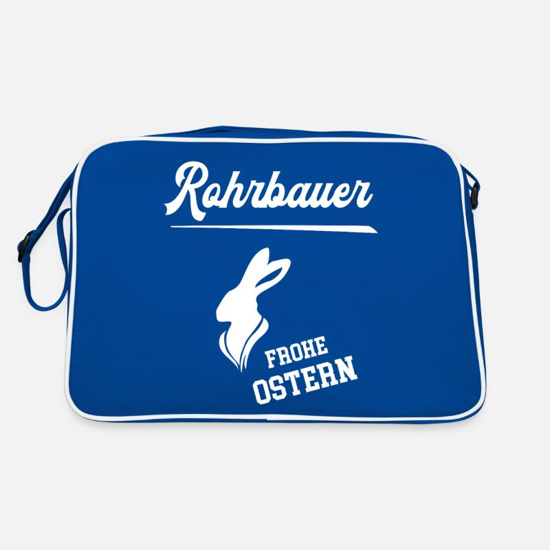 Rohrbauer Frohe Ostern Ostergeschenk Rohrbau Chef Retro Tasche