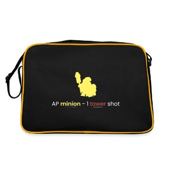 AP Servant - 1 tower shot - Retro Bag - black/gold - Back
