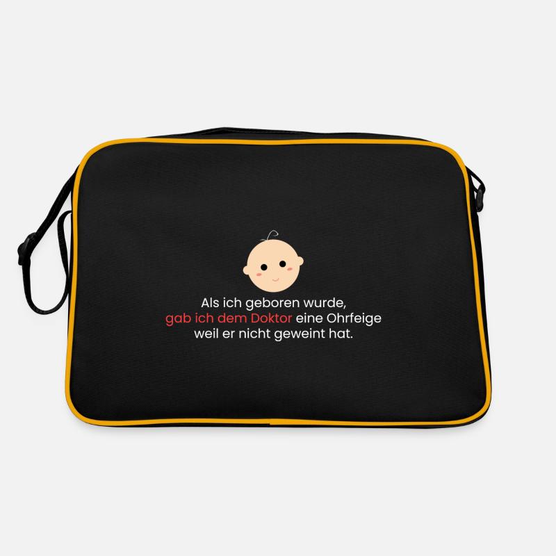 Als ich geboren wurde Retro Tasche