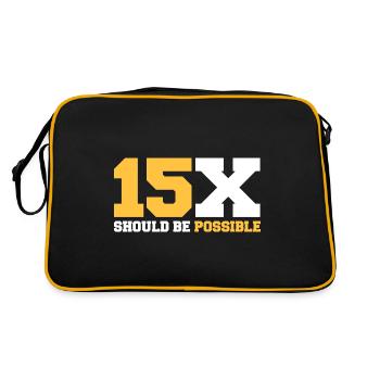 15x devrait être possible - Sac Retro - noir/or - Dos