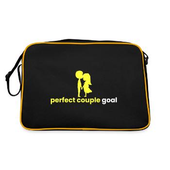 Objectif du couple parfait - Sac Retro - noir/or - Dos