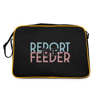 report the FEEDER! - Retro Bag - black/gold - Back
