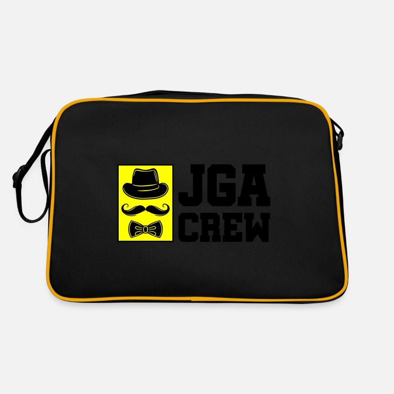 Bachelor Crew Bachelor Party Saying Retro Bag
