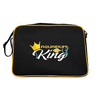 Aquarium King Fish Tank Aquarist Fischhalter - Retro Tasche - Schwarz/Gold - Hinten