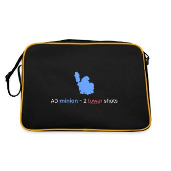 AD Servant - 2 Tower Shots - Retro Bag - black/gold - Back