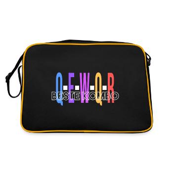 beste Kombo: Q - E - W - Q - R - Retro Tasche - Schwarz/Gold - Hinten